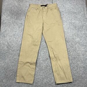 Calvin Klein Jeans Mens 33x32 Beigi Khaki Easy Fit 5 Pocket Denim